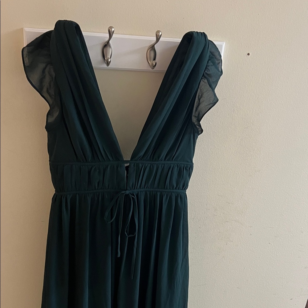 Lulu's Deep Green Maxi Dress